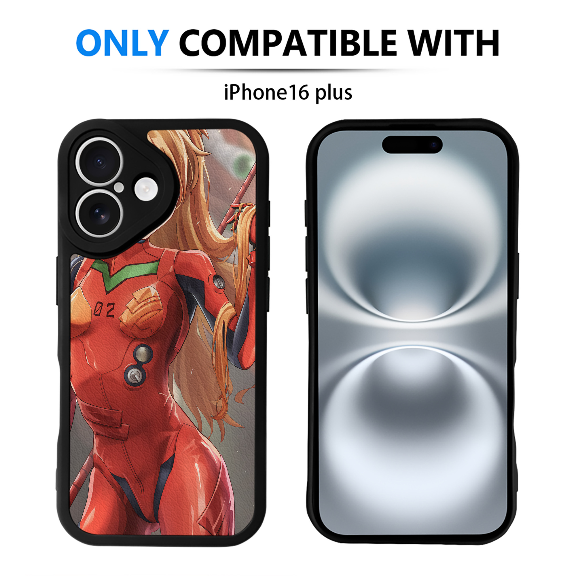 （画像用） EVA 新世紀エヴァンゲリオン 【iPhone 16シリーズ対応】シリコンスマホケース（レザー調） 材質：シリコン